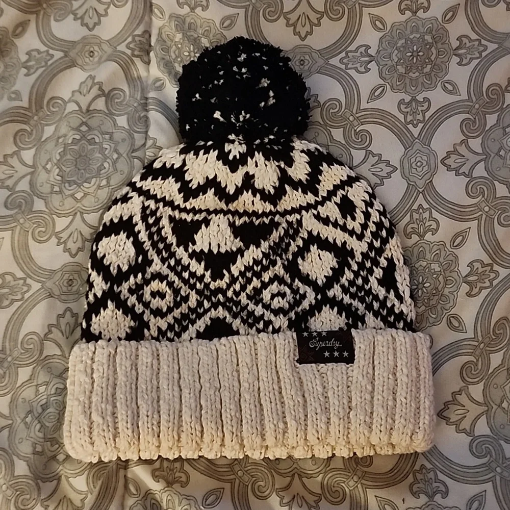 Superdry Rodeo West Textured Beanie NWT - Picture 1 of 5